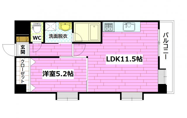 裕紀マンションの間取り