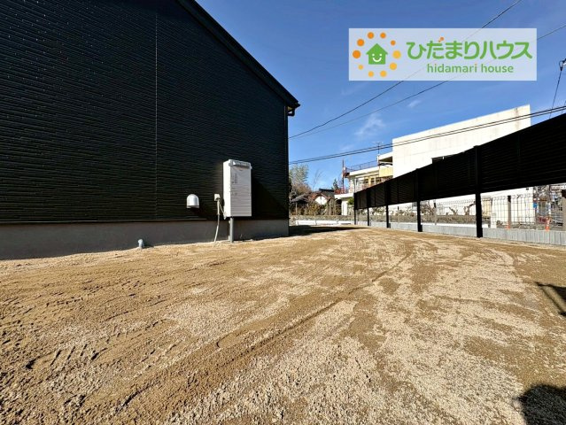 日立市滑川本町3期　新築戸建　1号棟の庭|家族みんなで広～いお庭でバーベキューが楽しめます(^^♪