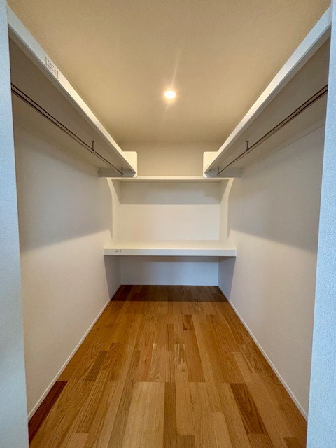 筑後市西牟田　7号地の収納|ウォーキングクローゼットは大容量で便利ですね♪