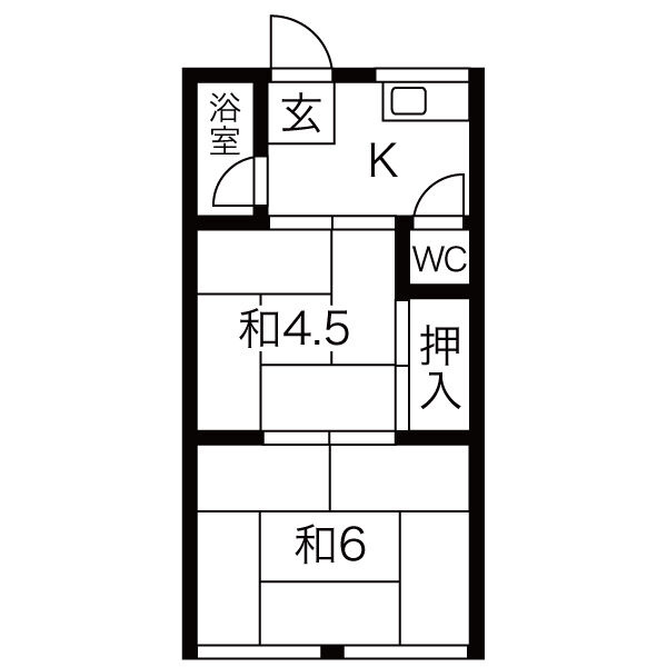白菊荘の間取り