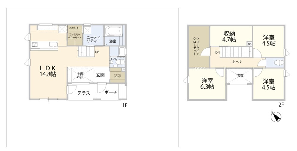 西野10条7丁目戸建の間取り