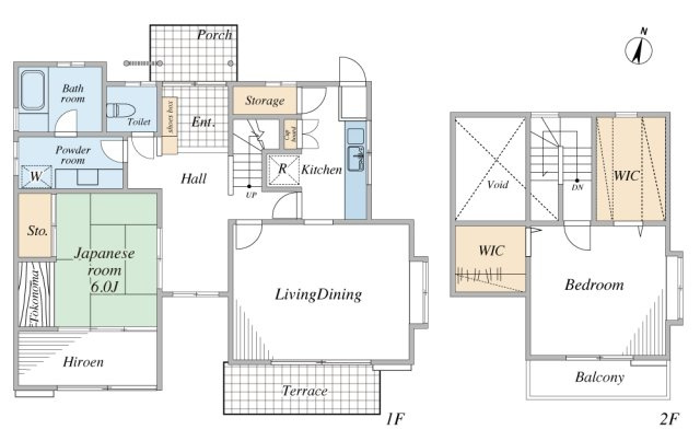 【間取り】 | 川越市川鶴３丁目 | 2SLDK