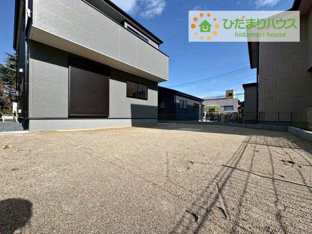 日立市滑川本町3期　新築戸建　2号棟の庭|家族みんなで広～いお庭でバーベキューが楽しめます(^^♪