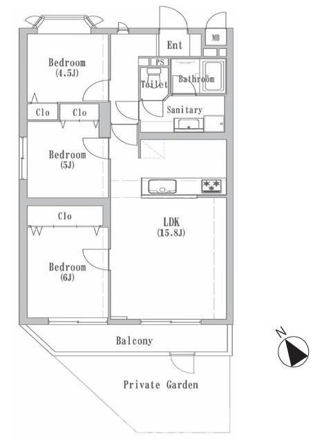 パラシオン鎌倉玉縄の間取り