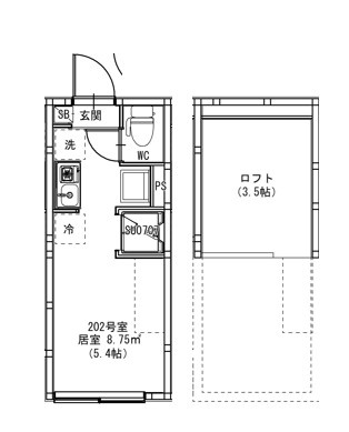 ハーモニーテラス東新町Ⅱの間取り