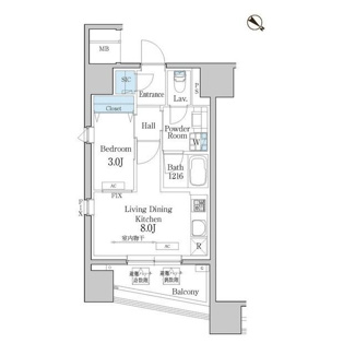 【間取り】 | デュオフラッツ池尻大橋