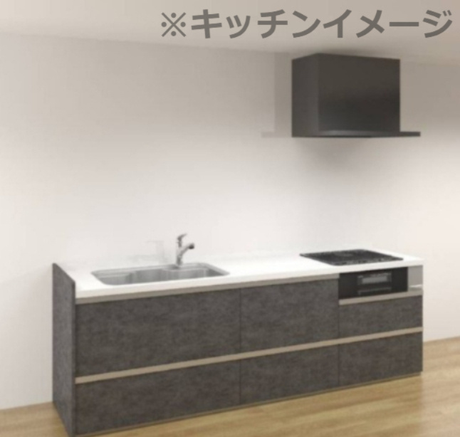 山形市銅町二丁目13-28のキッチン|I型システムキッチンに交換します。