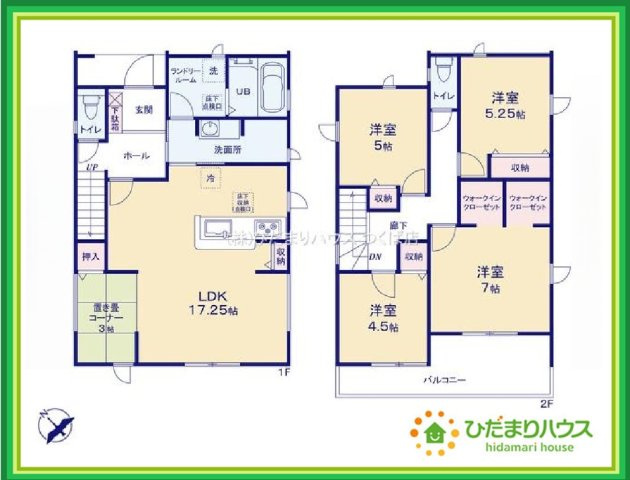 日立市滑川本町3期　新築戸建　4号棟の区画図|閑静な住宅地で叶える静かな暮らし(^^)/