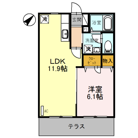 泉大津市春日町のハイツ