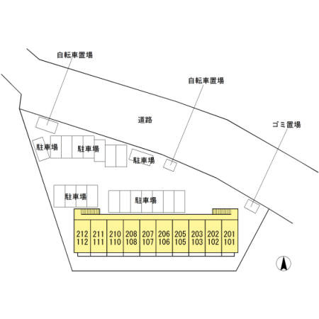 メゾン・ド・ソレイユの区画図