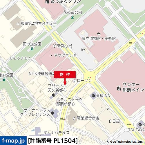 Dパーキング（おもろまち2丁目第2）の地図