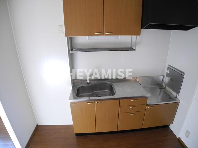 ハイリッツ久山台Ａのキッチン|※室内画像は別号室のもの(反転タイプ)