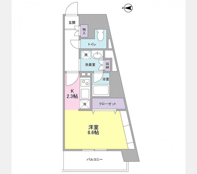 プレディアスタイル横濱沢渡の間取り