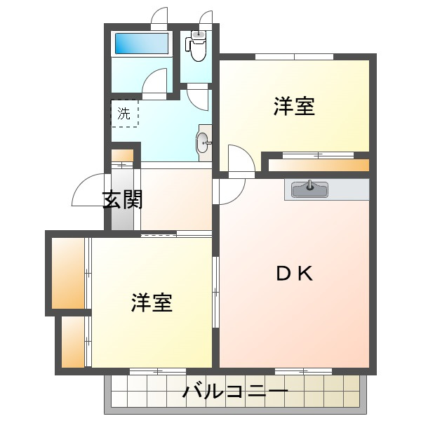 ガーデンハウスカローサの間取り