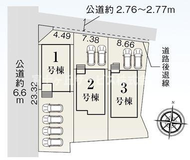 【区画図】 | 豊橋市前芝町 58期 新築一戸建て 3号棟 | 3号棟の区画図です