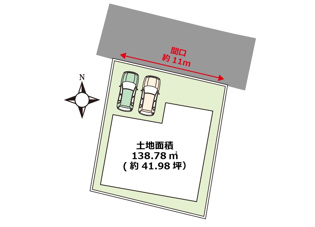 お客様のライフスタイルに合わせた間取りで建築可能です。建物セット価格6480万円。