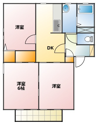 ユトリロ牛川の間取り