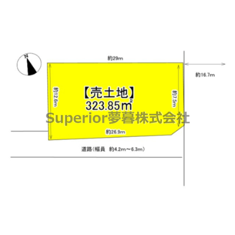 【土地】大津市皇子が丘3丁目の土地図
