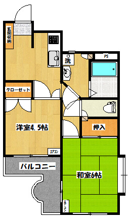 プルミエール美園の間取り