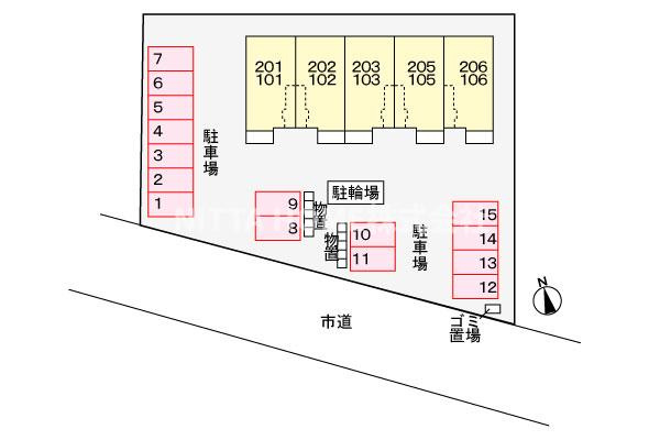 アリエッタ　コリーナの区画図