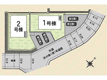広島市安佐北区あさひが丘７目　の区画図