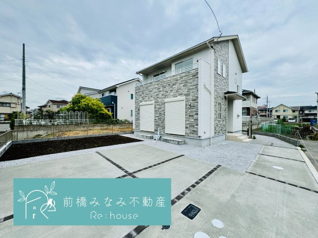 前橋市上新田町　１号棟(全５棟)　ブルーミングガーデン　新築建売分譲の外観|外観もきれいです