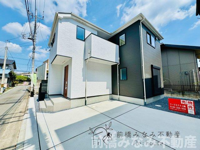 前橋市紅雲町二丁目24-1期　１号棟(全２棟)　リナージュ　新築建売分譲の外観|落ち着いた雰囲気の外観です