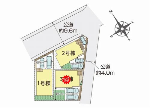 【区画図】 | 【仲介手数料０円】平塚市東真土2丁目　新築一戸建て　全3棟 | 平塚市東真土2丁目　新築一戸建て　全3棟