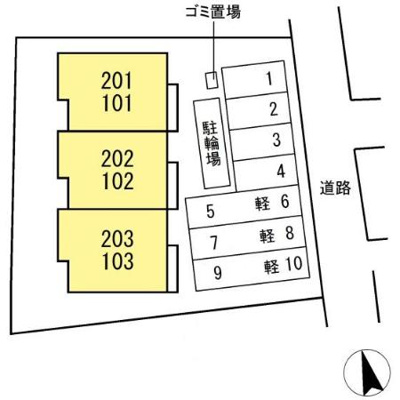 【区画図】 | サニーコート木之庄