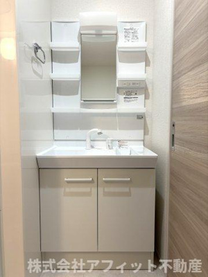 【洗面所】 | サニーコート木之庄 | 洗髪洗面化粧台