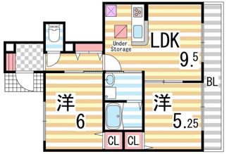 【間取り】 | サンガーデン幸ⅡB棟