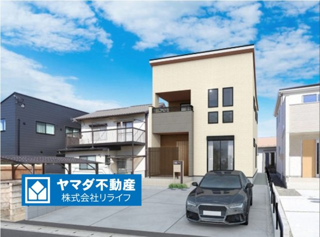 ブルーミングガーデン　江南市江森町西2期　全1区画分譲の外観：施工例|■1号棟
■YAMADA電機の　ヤマダ不動産　株式会社リライフ　一宮店■
【長期優良住宅認定】仕様のおうち！
東栄住宅の家は、全棟「耐震等級３級」「設計・住宅性能評価書取得」で信頼の高い住宅です。