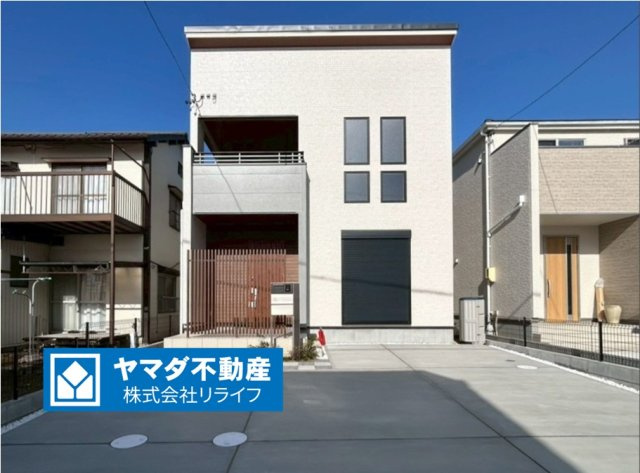 ブルーミングガーデン　江南市江森町西2期　全1区画分譲の完成予想図|■1号棟
■YAMADA電機の　ヤマダ不動産　株式会社リライフ　一宮店■
【長期優良住宅認定】仕様のおうち！
東栄住宅の家は、全棟「耐震等級３級」「設計・住宅性能評価書取得」で信頼の高い住宅です。