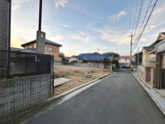 【前面道路含む現地写真】 | 福田　新築分譲住宅　全２区画（内１区画は売土地） | ２号地は建築条件無の売土地です！お好きな工務店やハウスメーカーで建築出来ます！夢のマイホームを実現してくださいね！