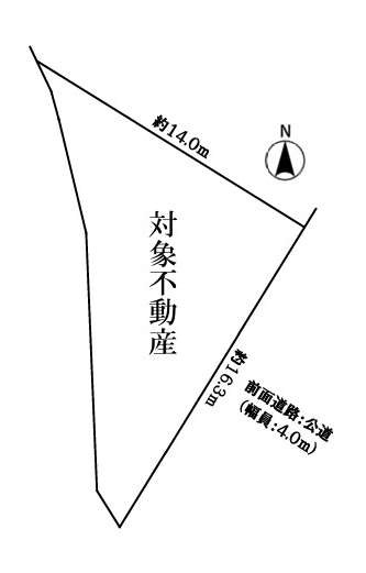 【土地図】 | 明石市魚住町西岡　土地 | 約33.63坪です。