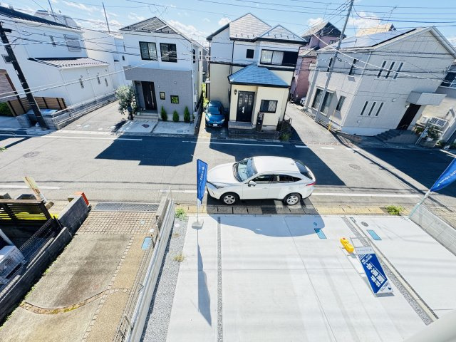 流山市鰭ヶ崎新築戸建（鰭ヶ崎20期）の展望|バルコニーより道路側眺望・南道路で日当たり良好♪