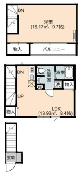 ベックアパートメント東川口の間取り