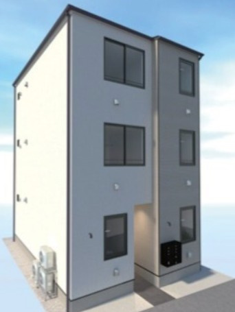 アレクシス羽田の外観パース|外観パースです。