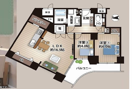 ベル・パークシティG棟の画像