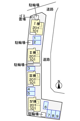 【区画図】 | メゾンボヌールⅡ