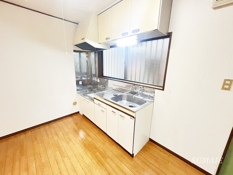 フナドハイツカマクラのキッチン|ガスコンロ設置可能です☆