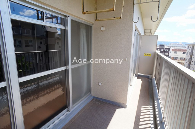 【バルコニー】 | 長吉コーポ2号棟 | 南向きのバルコニー☆陽当たり良好です☆