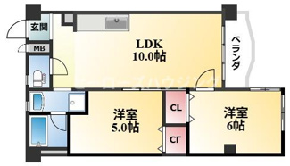【間取り】 | エルベコート豊中向丘