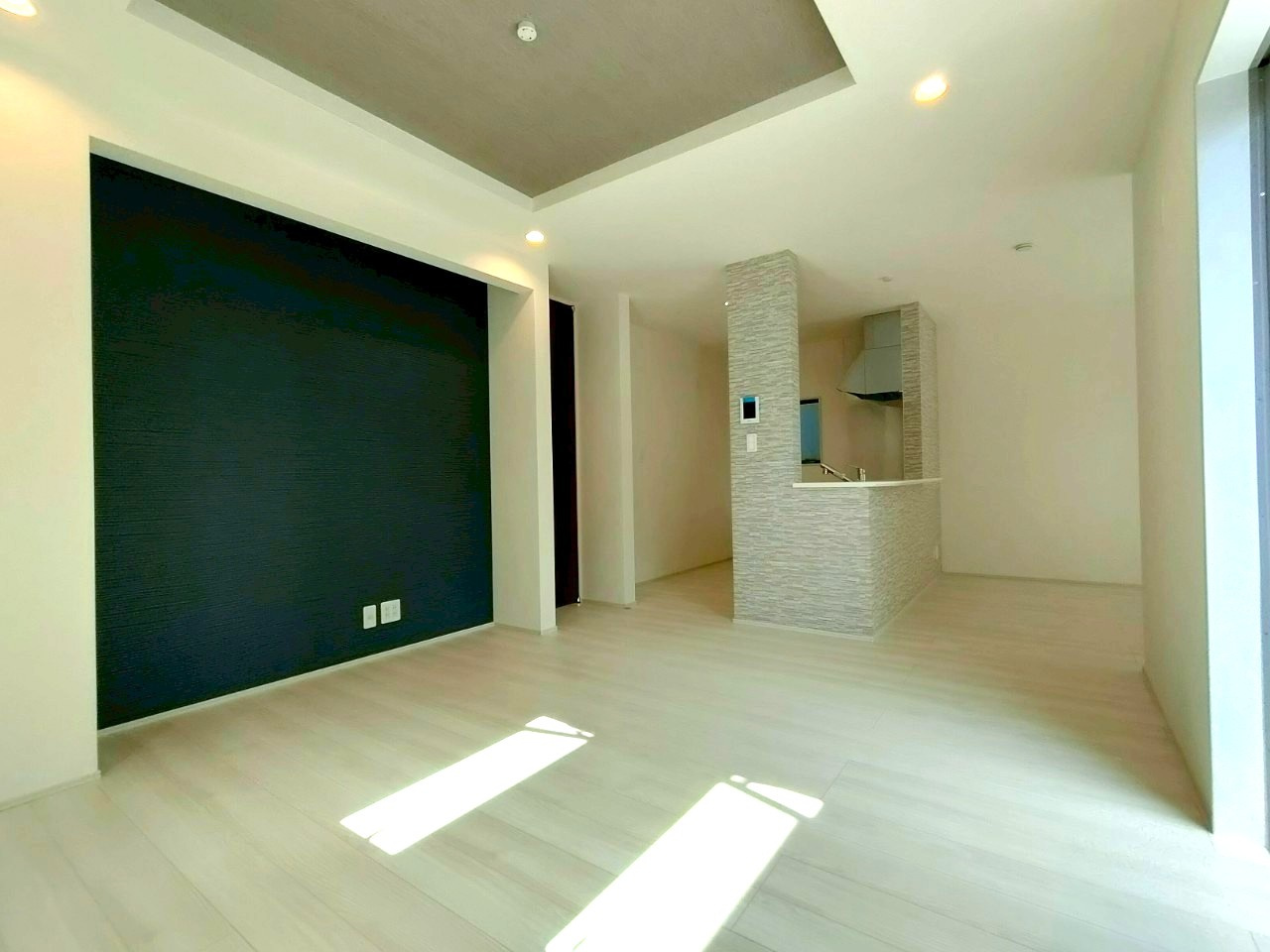 北葛飾郡松伏町　　大字松伏　新築戸建　全1棟の居間・リビング|施工例です