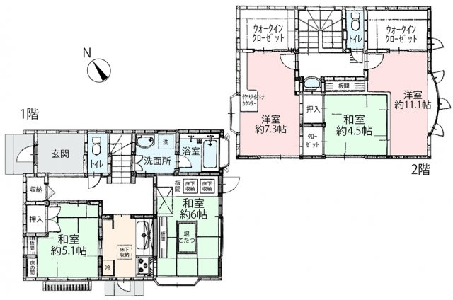 【間取り】 | 山武市姫島　中古戸建