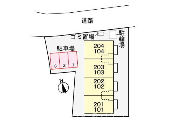 ボン　フェリシアの駐車場