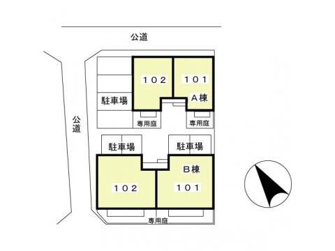 セジュールC・E Bの区画図
