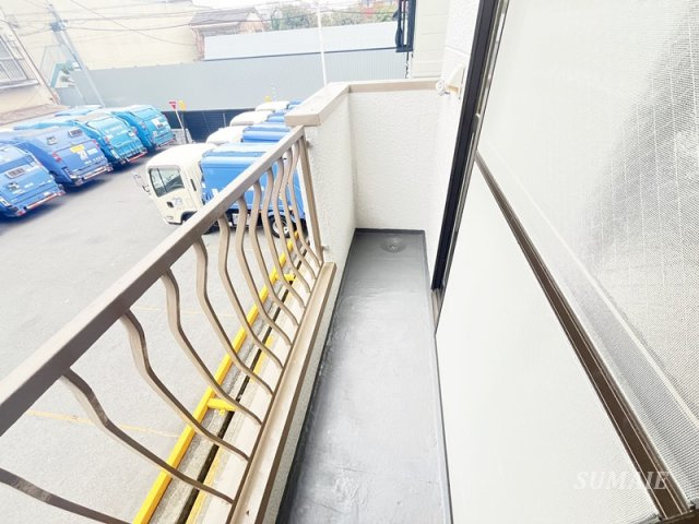 フナドハイツカマクラのバルコニー|広いバルコニー☆