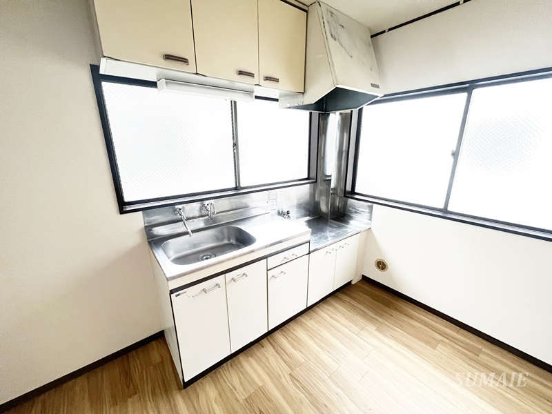 フナドハイツカマクラのキッチン|ガスコンロ設置可能のキッチン☆