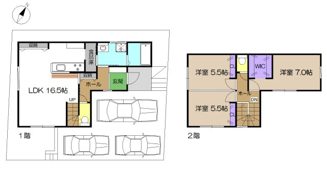 【間取り】 | 新築住宅　高知市福井町